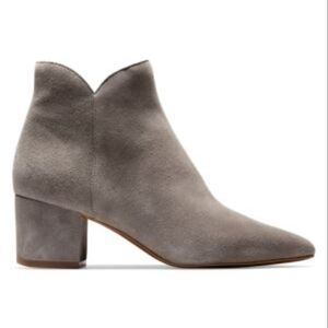 Cole Haan Gray Suede Ankle Booties - Size 8